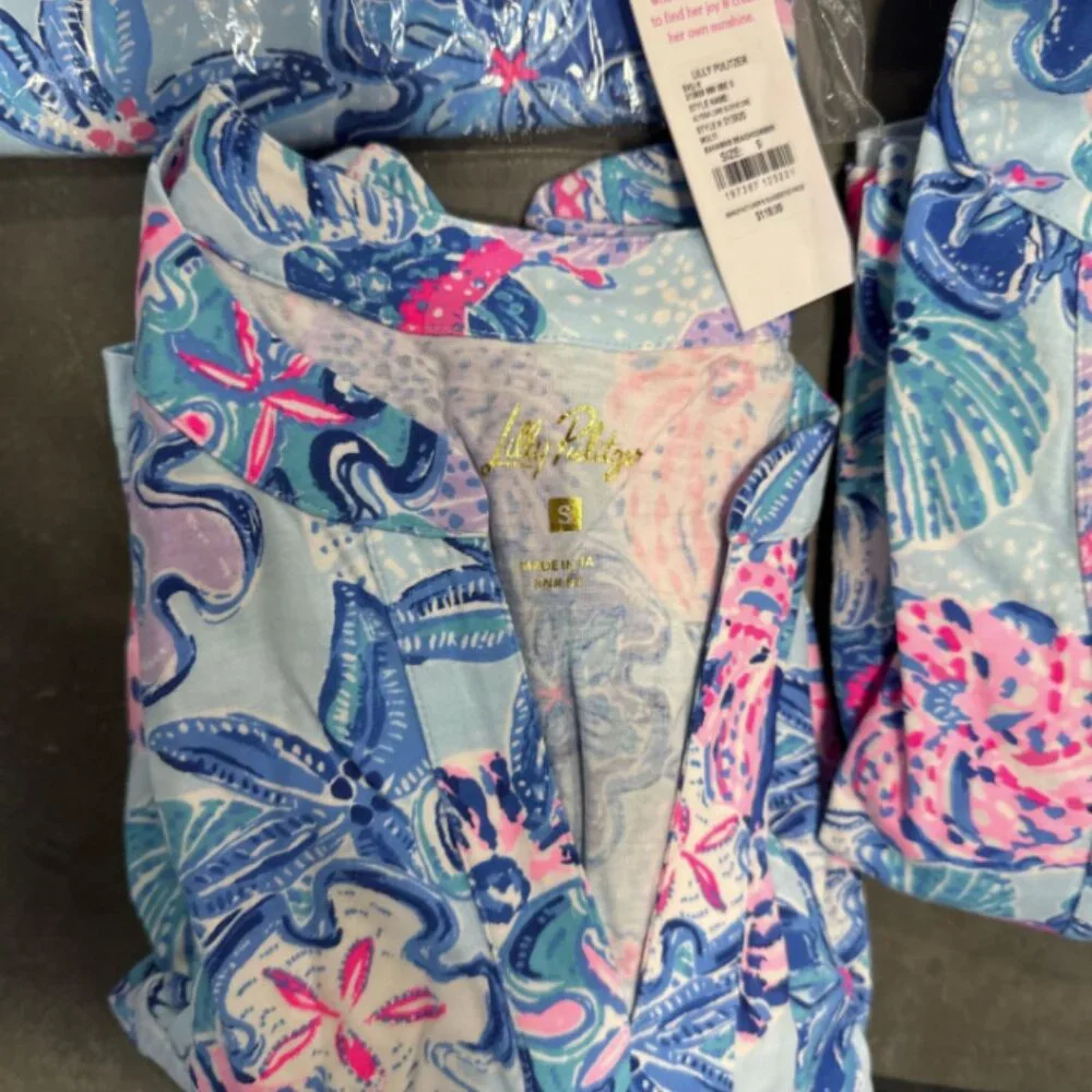 NWT - Lilly Pulitzer Alyssa A-Line Cotton Dress Multi Color Bahamas Beachcomber - Picture 4 of 8